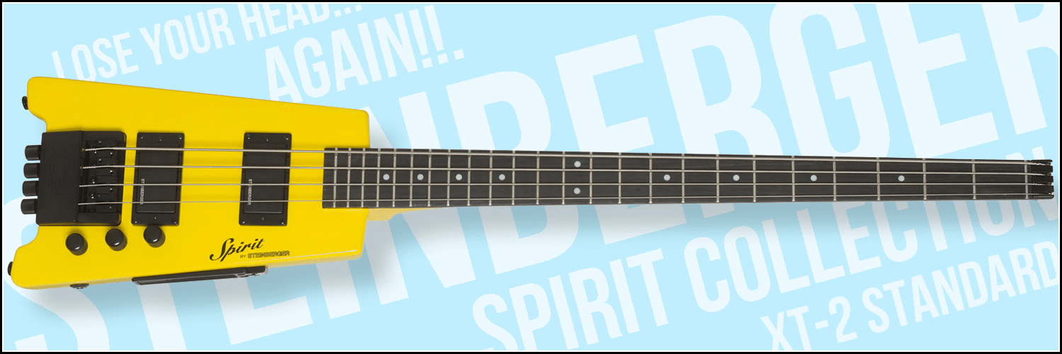 鮮やかな黄色!スタインバーガーの王道ヘッドレス・ベース「Spirit XT 鮮やかな黄色!スタインバーガーの王道ヘッドレス・ベース「Spirit XT