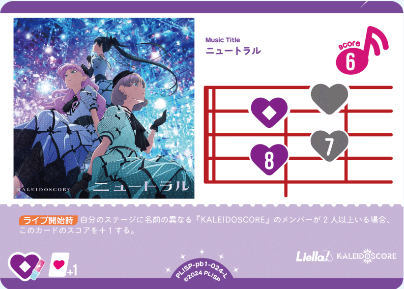 ラブカ】ランプLiellaを使いたくて組んだら4コスランプが全部