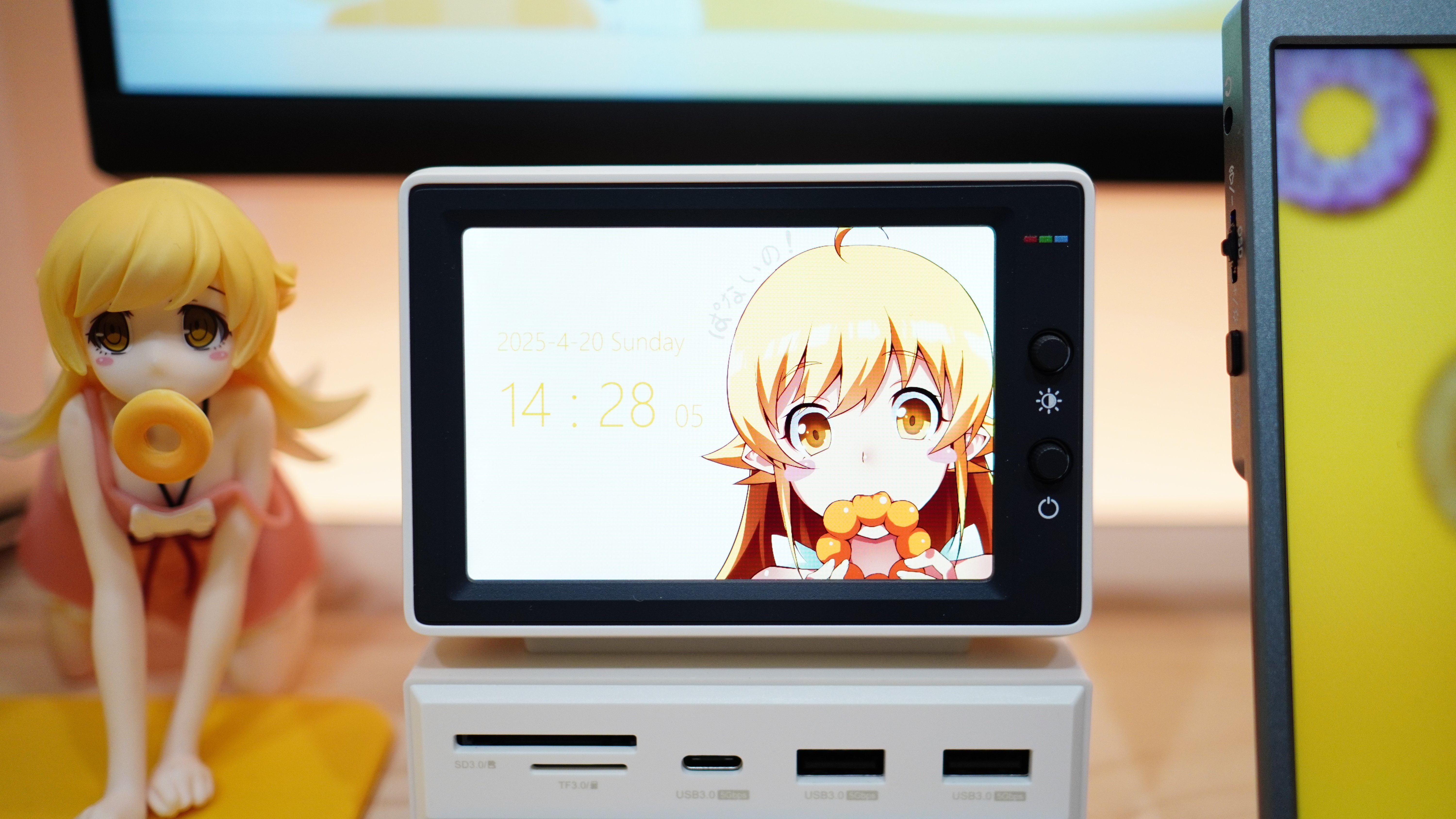 Hagibis ハギビス 3.5インチ IPS ミニモニター Hagibis 3.5inch IPS Mini Screen AIDA64 Mini PC CPU RAM HDD