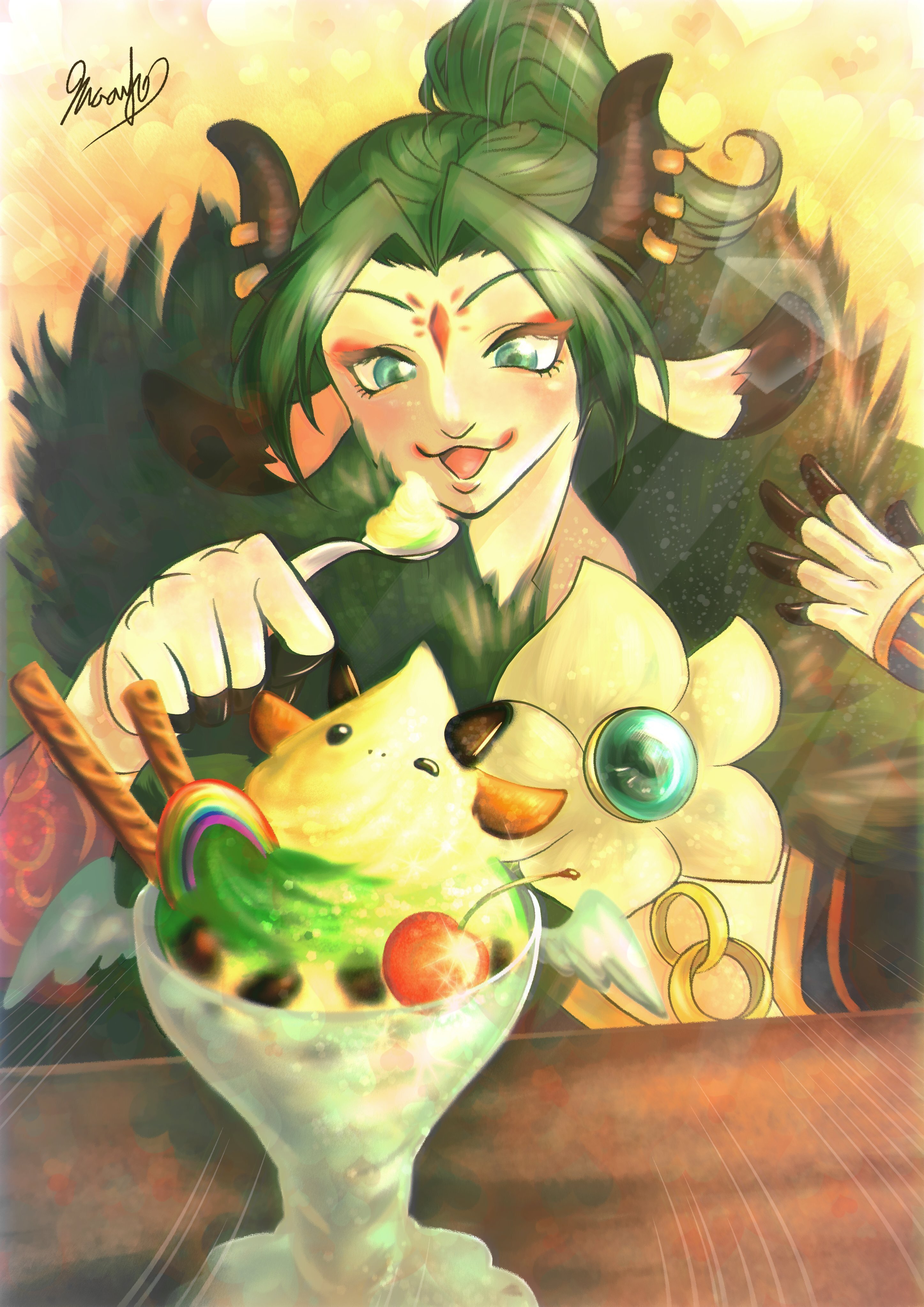 キャラ紹介①】〜グリーンちゃん編〜｜Maaya∣高校生絵描き