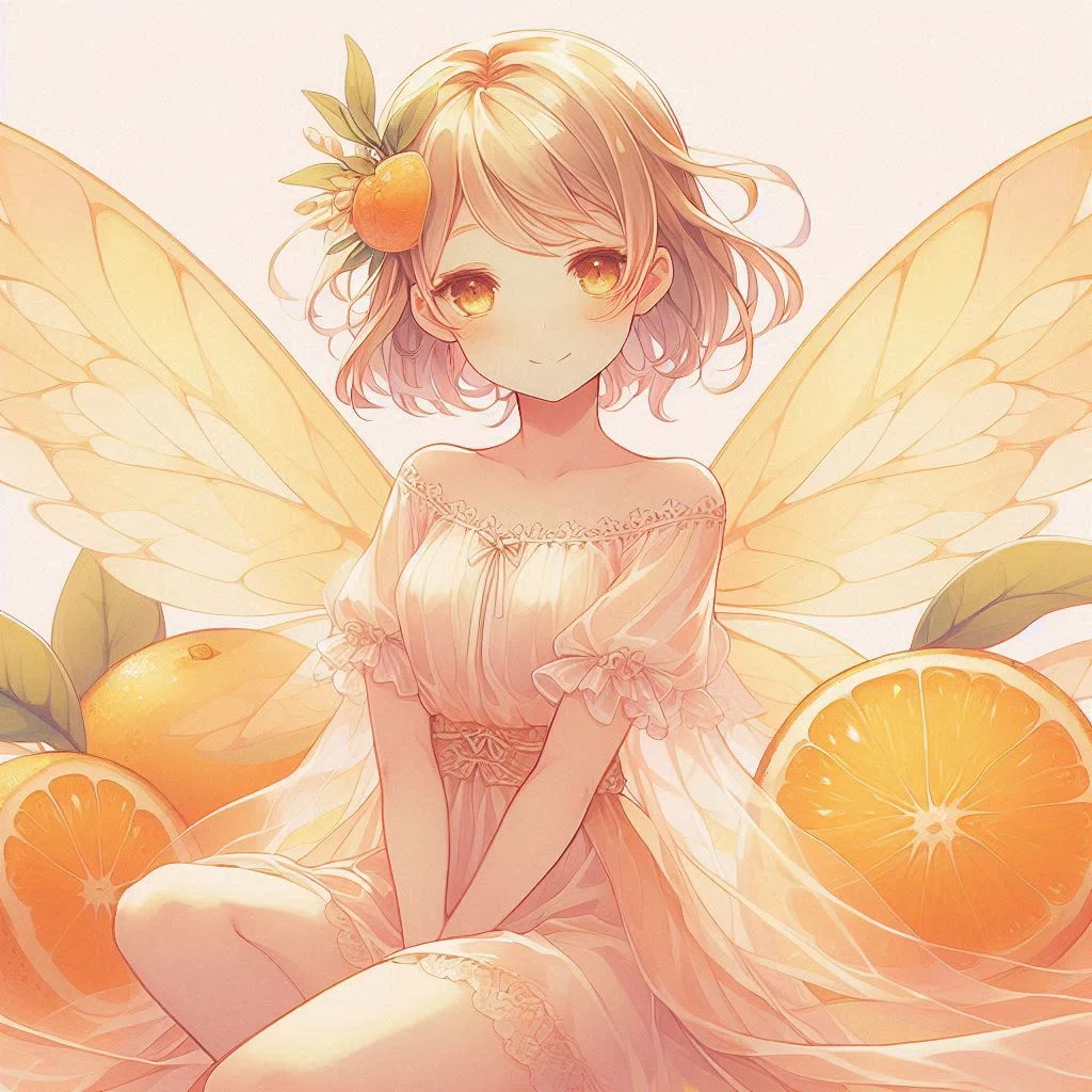 AI画像生成】🍊シトラス×チョコミントの妖精で画角のおさらい