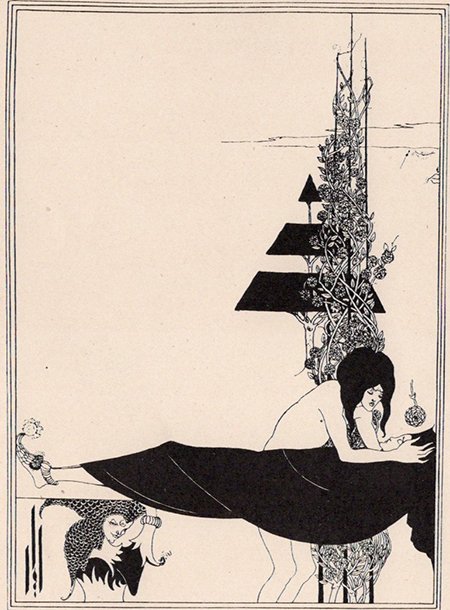 展覧会出品 夭折オーブリー・ビアズリー「サロメ」ラインブロク 5点セット 自由すぎる極細曲線。〜『異端の奇才 ビアズリー展』を見て