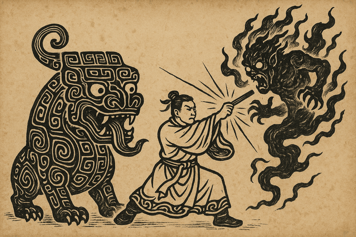 古代中国最強の怪物文様で悪いモノをはらう⁉「饕餮文フラットポーチ