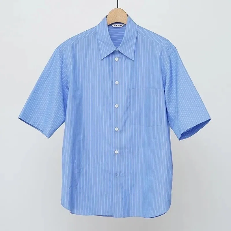 夏に映える大人のストライプシャツ。【2025 S/S】【AURALEE】SUVIN 