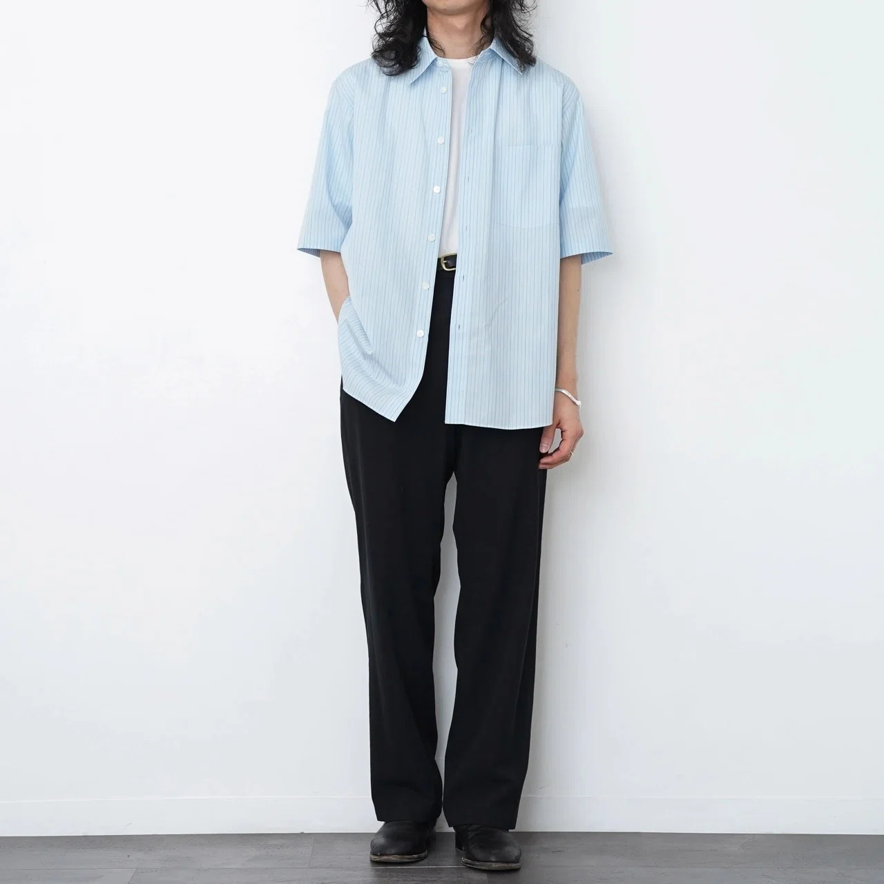 三連休限定値下げ】Sheller ペンシルストライプブルゾン ストライプ 