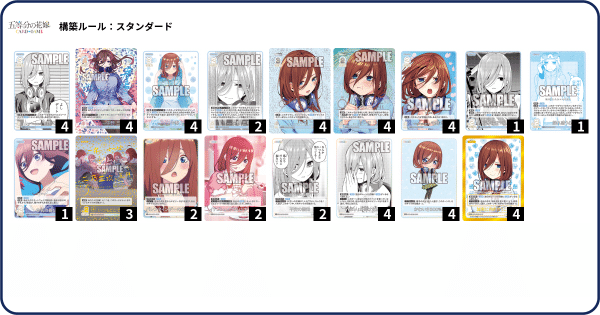 五等分の花嫁カードゲーム～いつもどこでも～デッキ紹介【一花
