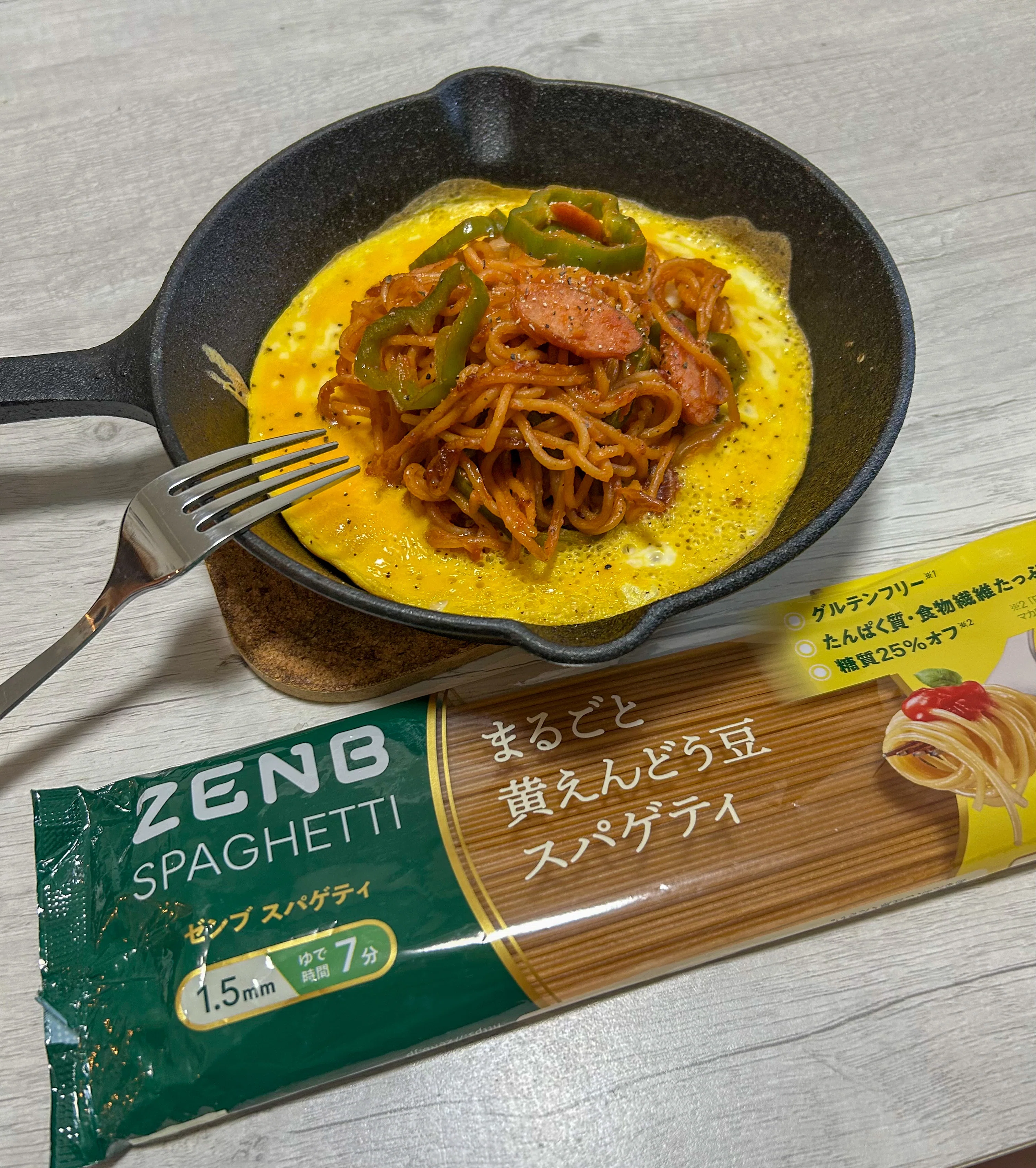 ZENBパスタで叶える、喫茶店風ふわとろナポリタン【グルテンフリー＆糖