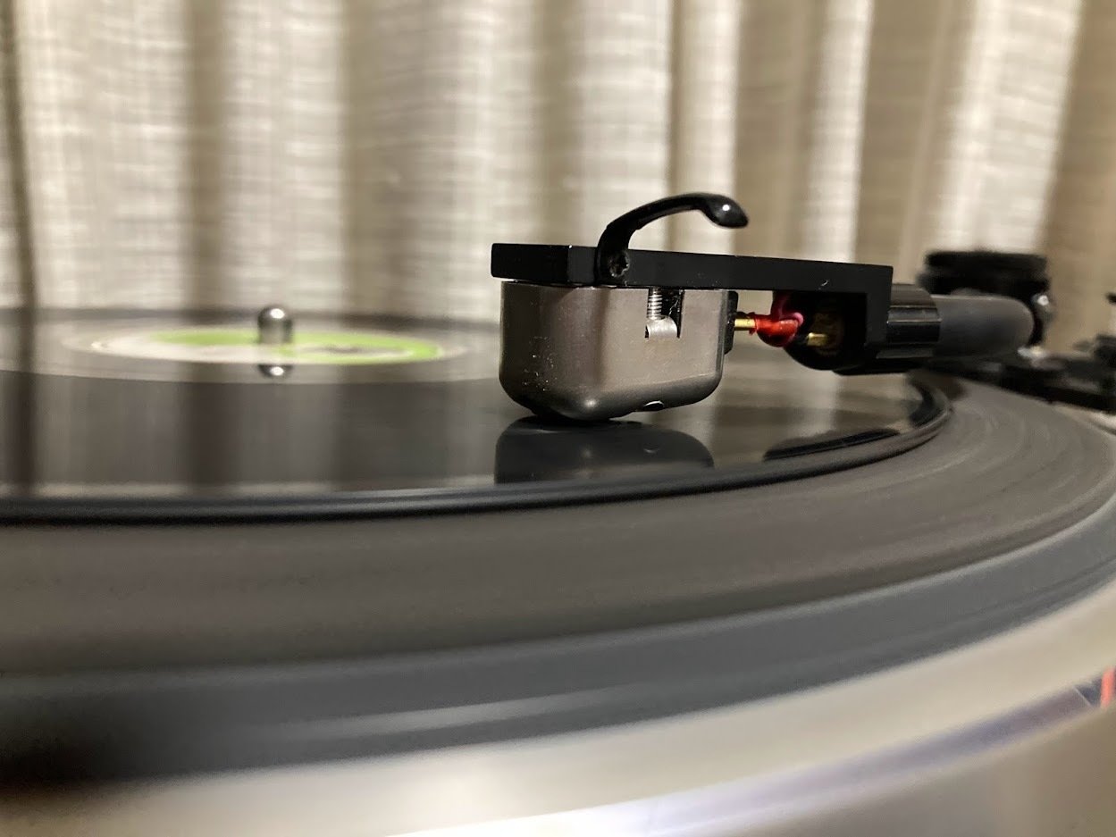 割れたSPレコードの修復、オーディオテクニカAT-MONO3/SPによる