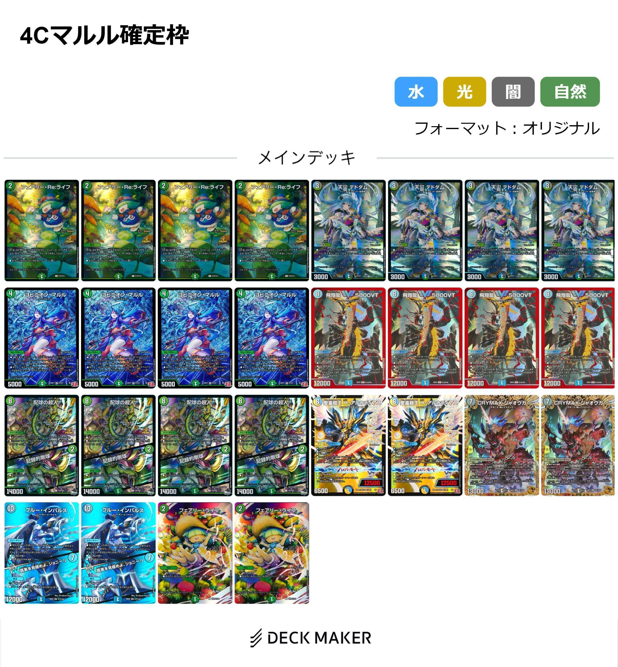 追跡付き】CS優勝構築 全国大会 4cマルル デッキ - メルカリ