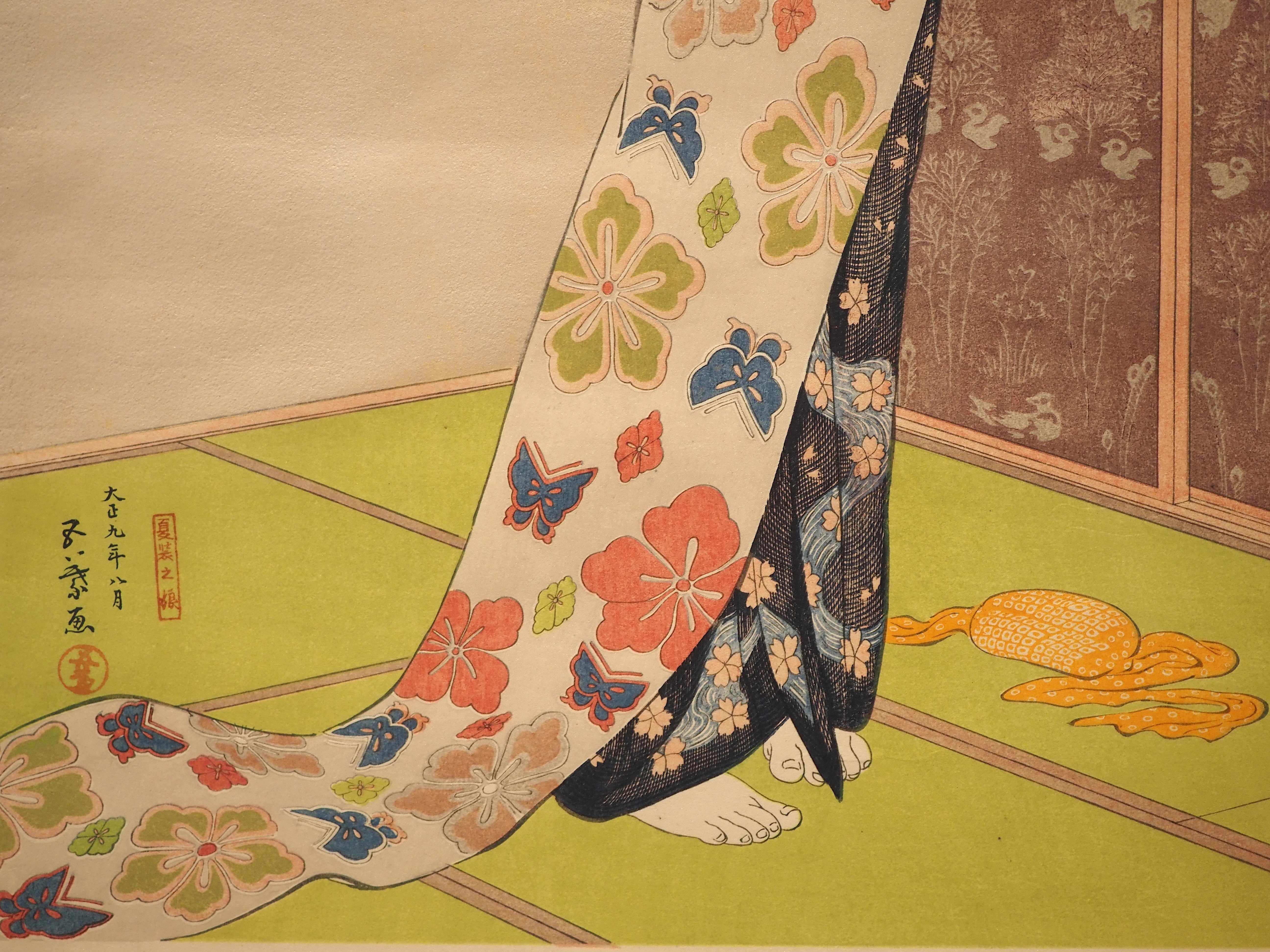 速水御舟　牡丹　モモセ版画美術　木版画 速水御舟「牡丹」木版画 :: 絵画買取・販売 - シバヤマ