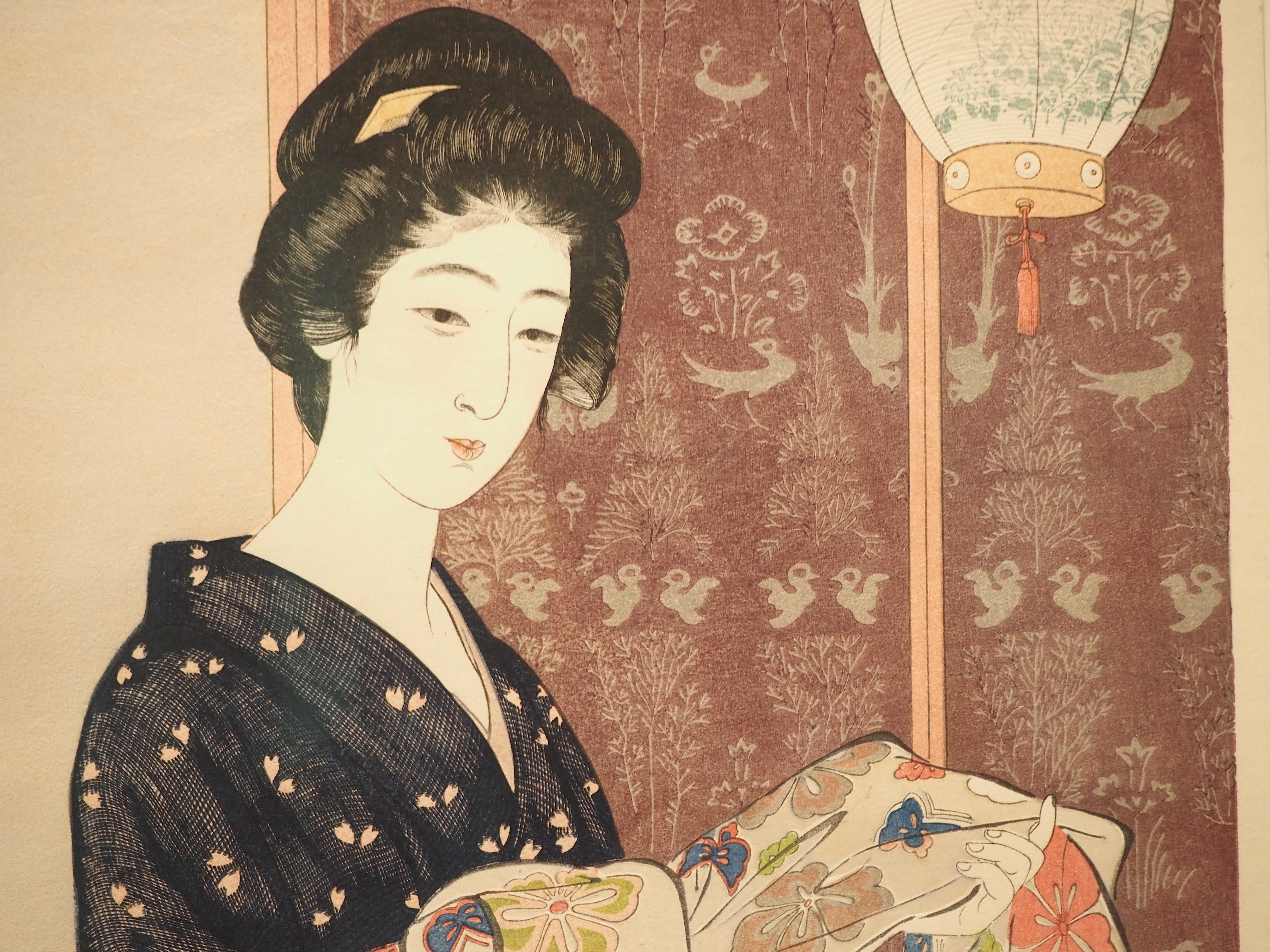 速水御舟　牡丹　モモセ版画美術　木版画 速水御舟「牡丹」木版画 :: 絵画買取・販売 - シバヤマ