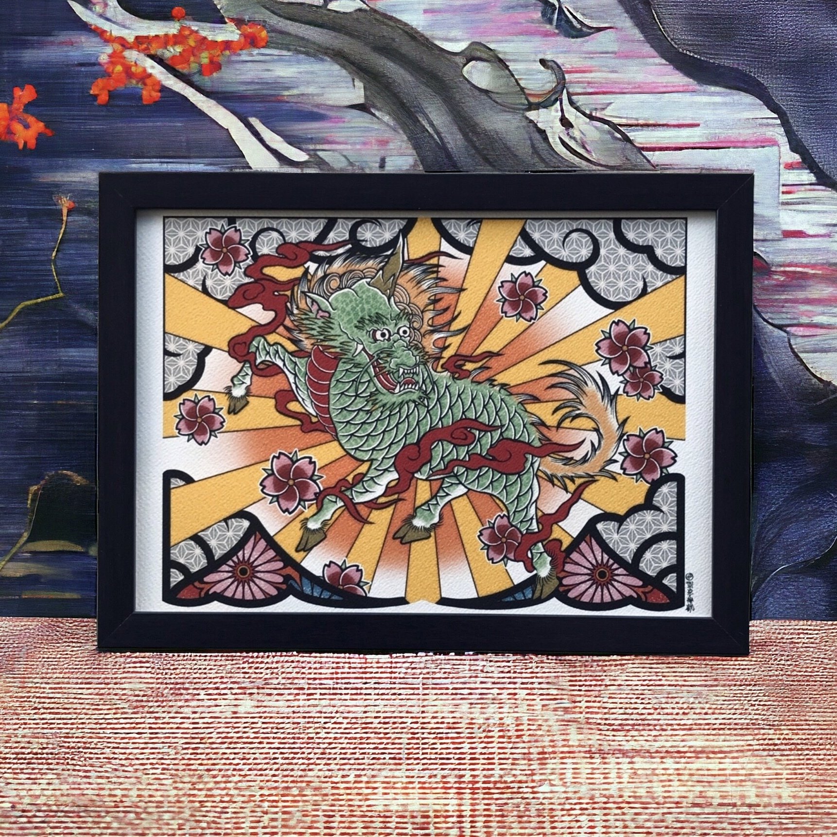 中国アンティーク　威厳のある姿が美しい幸運を呼び込む霊獣、麒麟の石製オブジェ 中国アンティーク 威厳のある姿が美しい幸運を呼び込む霊獣、麒麟の石