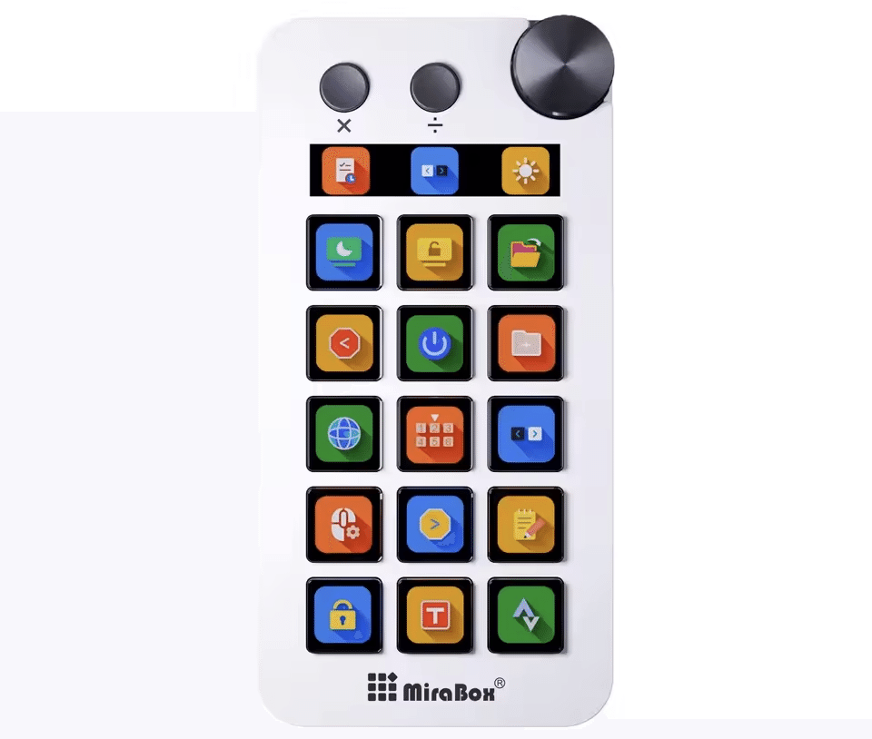 Stream Dock MBOX N1 左手デバイス テンキー型 PC作業効率化
