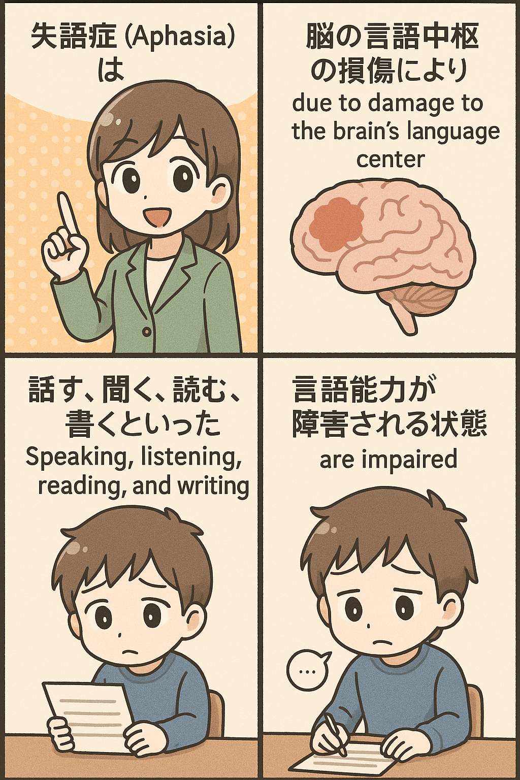 高次脳機能障害と失語症｜高次な人間脳機能と生成AIの共存未来