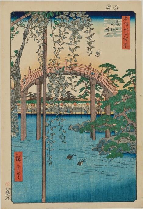 古法純手摺木版画 国宝重文 日本水墨画名作撰 5枚 木版復刻