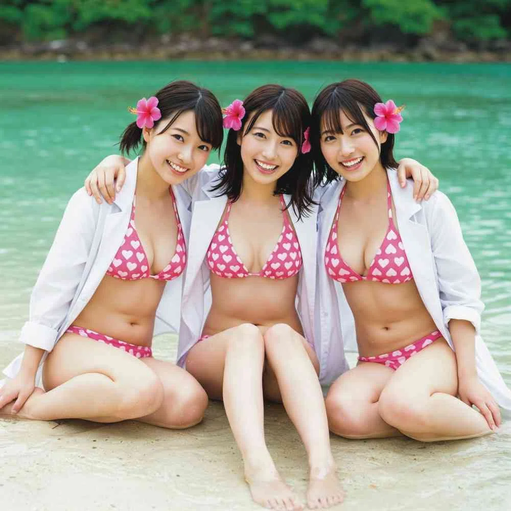 AI画像 （プロンプト/命令文）グラビア グラビアアイドル 水着（ビキニ） アイドル 美人 美女 モデル（Gemini)010