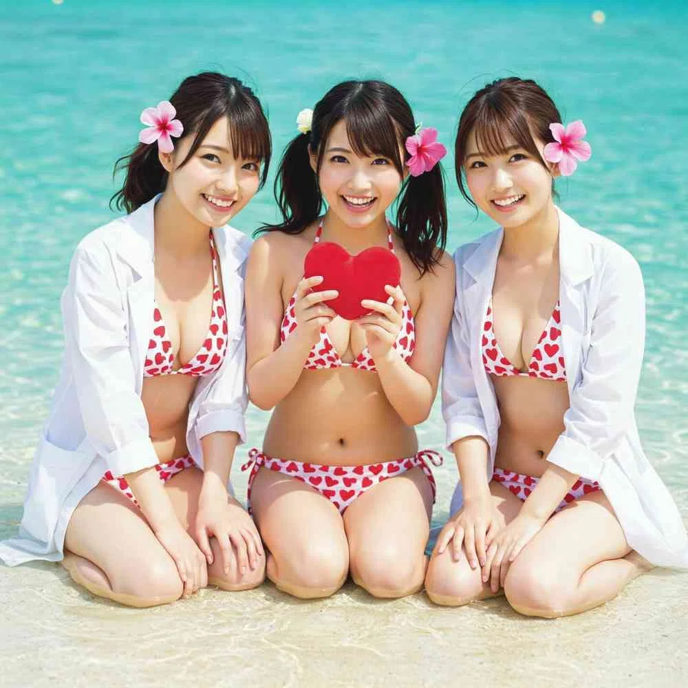 AI画像 （プロンプト/命令文）グラビア グラビアアイドル 水着（ビキニ） アイドル 美人 美女 モデル（Gemini)08
