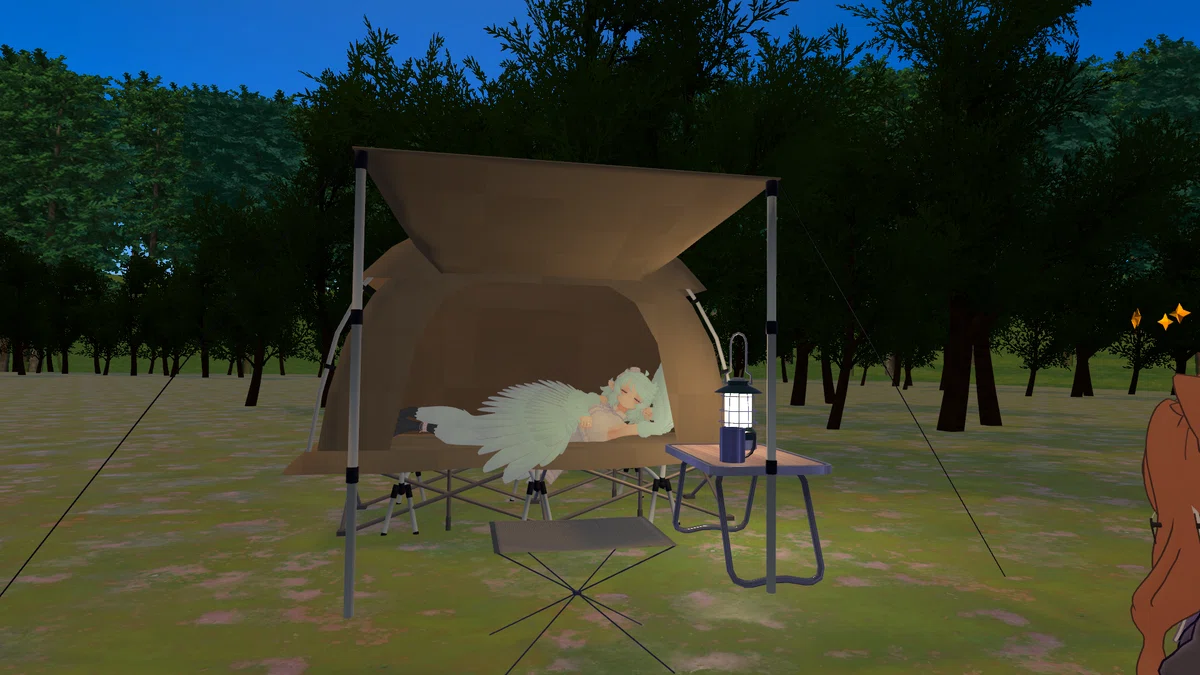 4月後半の『Virtual Camp Night』@VRChat｜ミィたん