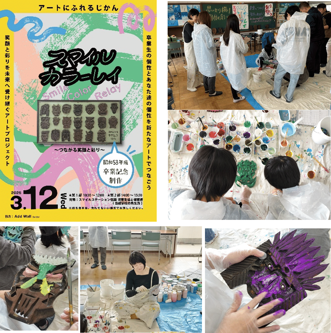 戎小学校昭和53年度卒業制作に敬意を込めて、スマイルステーションに