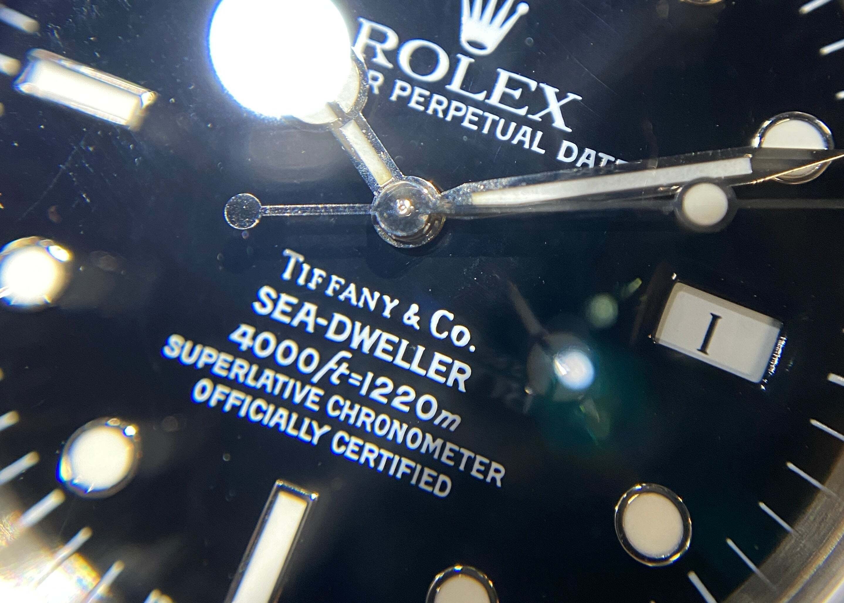 ROLEX シードゥエラー 赤シード TIFFANY ティファニー Wネーム