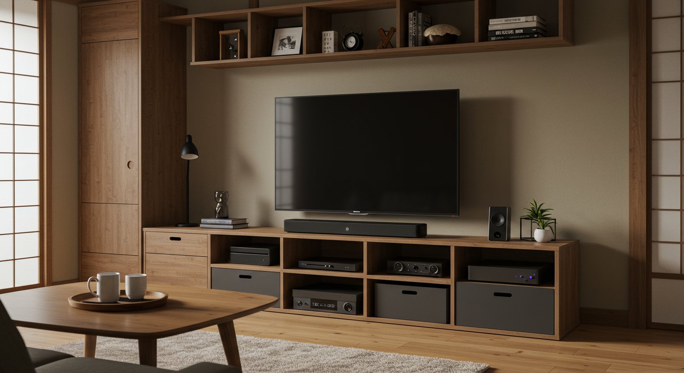 65インチテレビを置いたおしゃれなテレビ台
