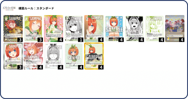 五等分の花嫁カードゲーム~いつもどこでも~デッキ紹介【四葉 五等分の花嫁カードゲーム~いつもどこでも~デッキ紹介【四葉