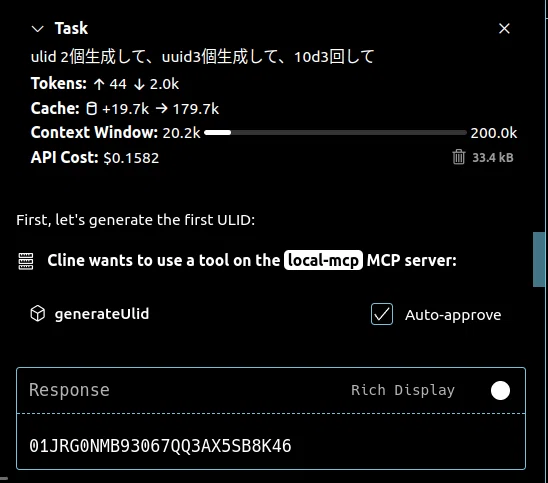 I built a local MCP server using the TypeScript SDK and called it from ...