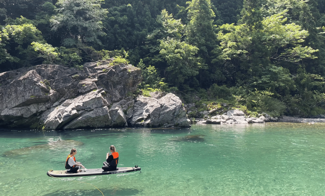SUPで自然を感じながら外気浴