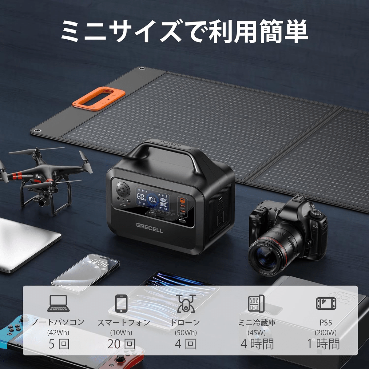 GRECELLポータブル電源 230Wh AC(300W 瞬間最大600W) Amazon.co.jp: GRECELL ポータブル電源 230Wh 1.5時間で満充電