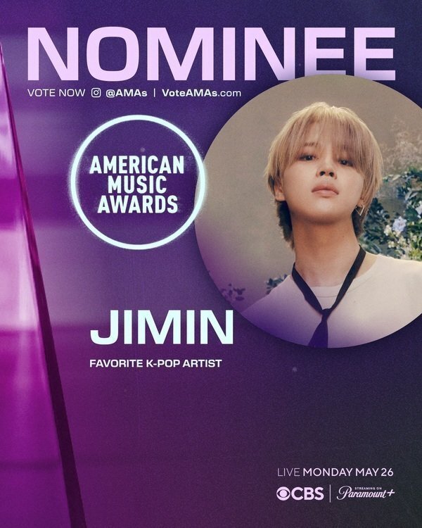 ジミン、 米国🇺🇸🏆️2025 AMERICAN MUSIC AWARDS🏆️『FAVORITE K