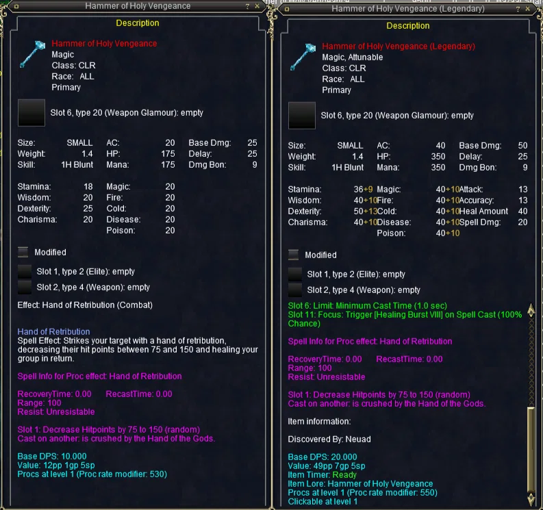 【EQ THJ】Hammer of Holy Vengeance｜リンゴ