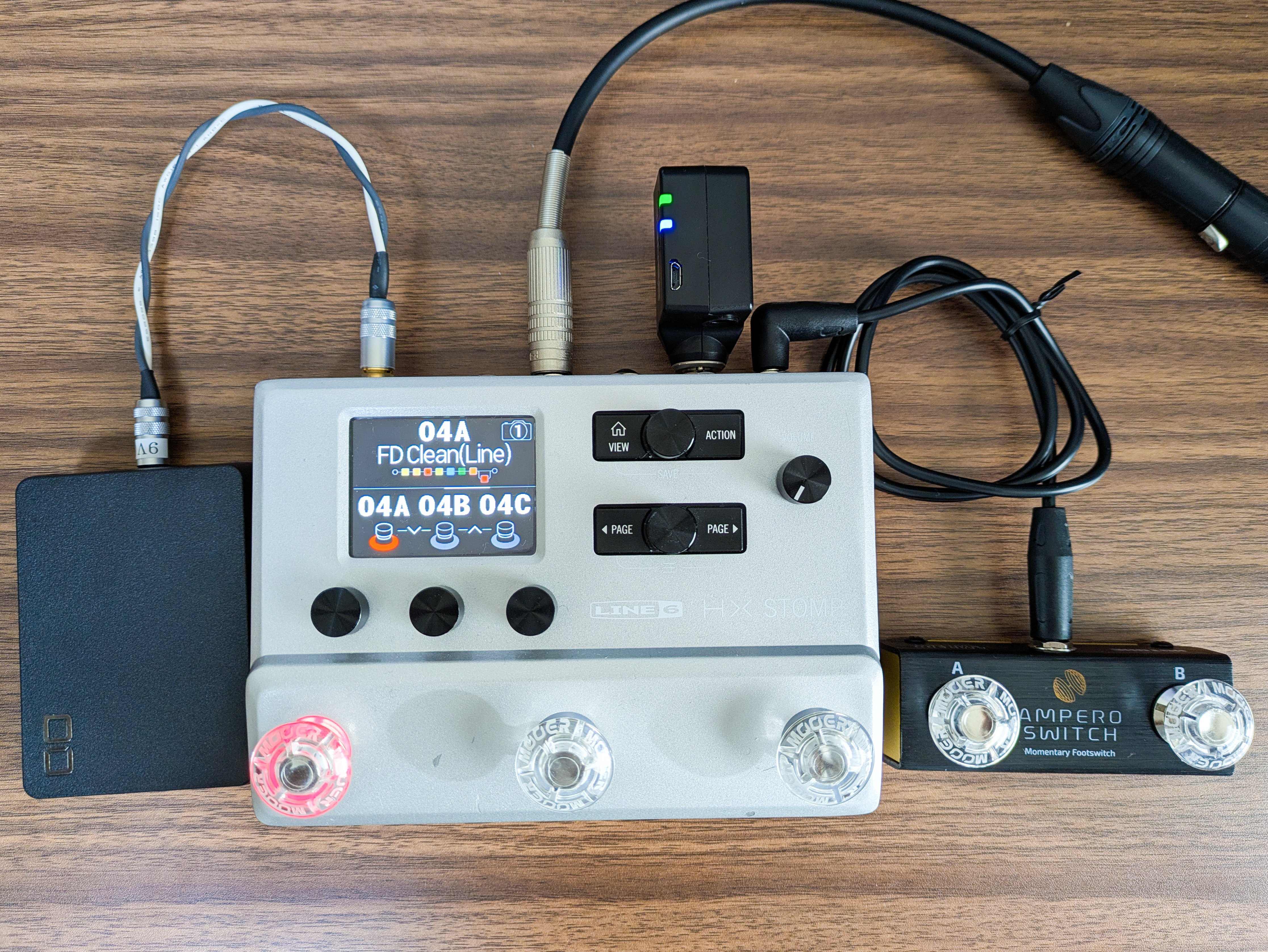 【中古】LINE 6 HX STOMP パワーサプライから給電できるケーブル付き 中古】LINE 6 HX STOMP パワーサプライから給電できるケーブル付き