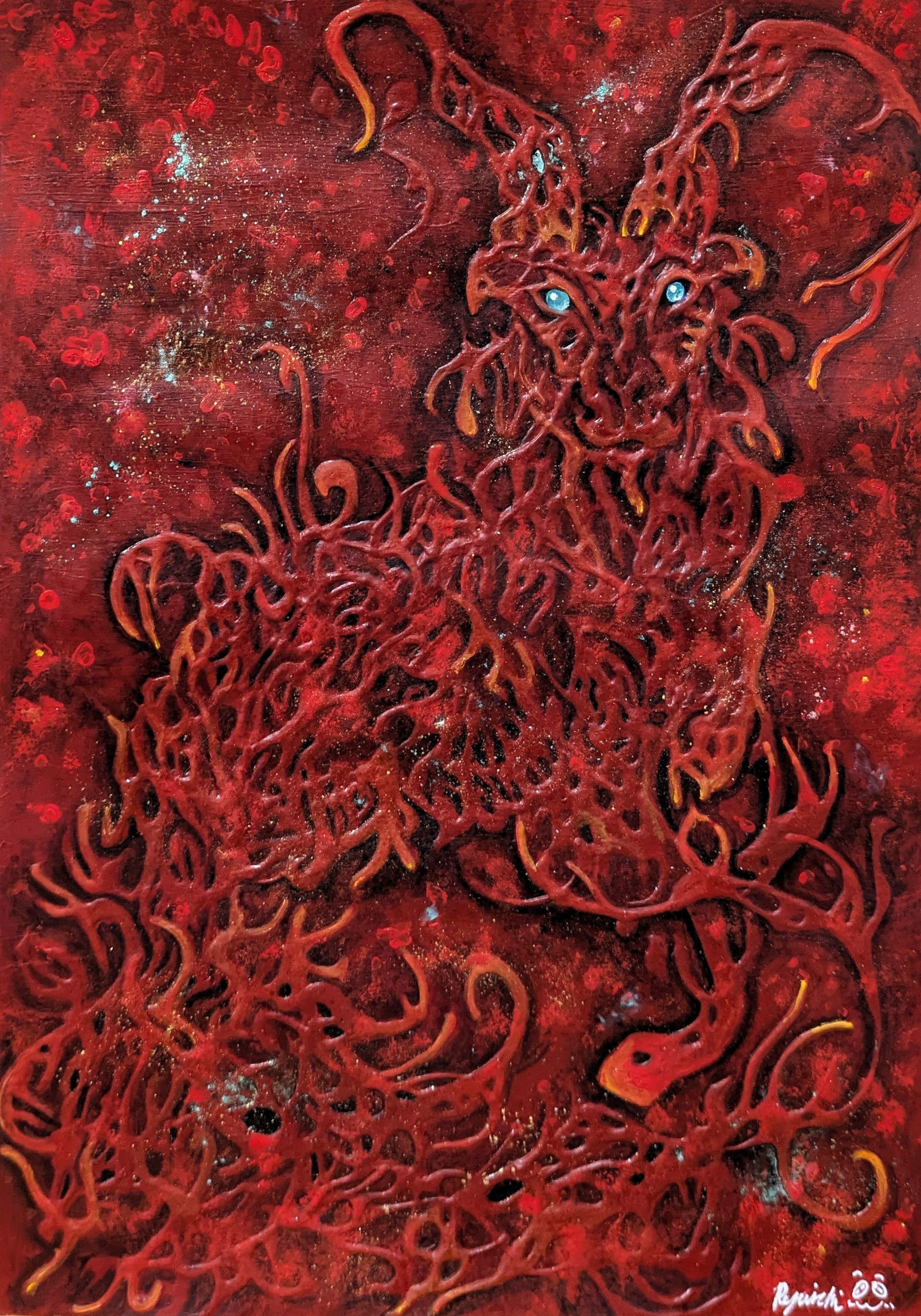 先日投稿したぐちゃぐちゃの線が……｜Ryuichi/線に命を吹き込むアーティスト