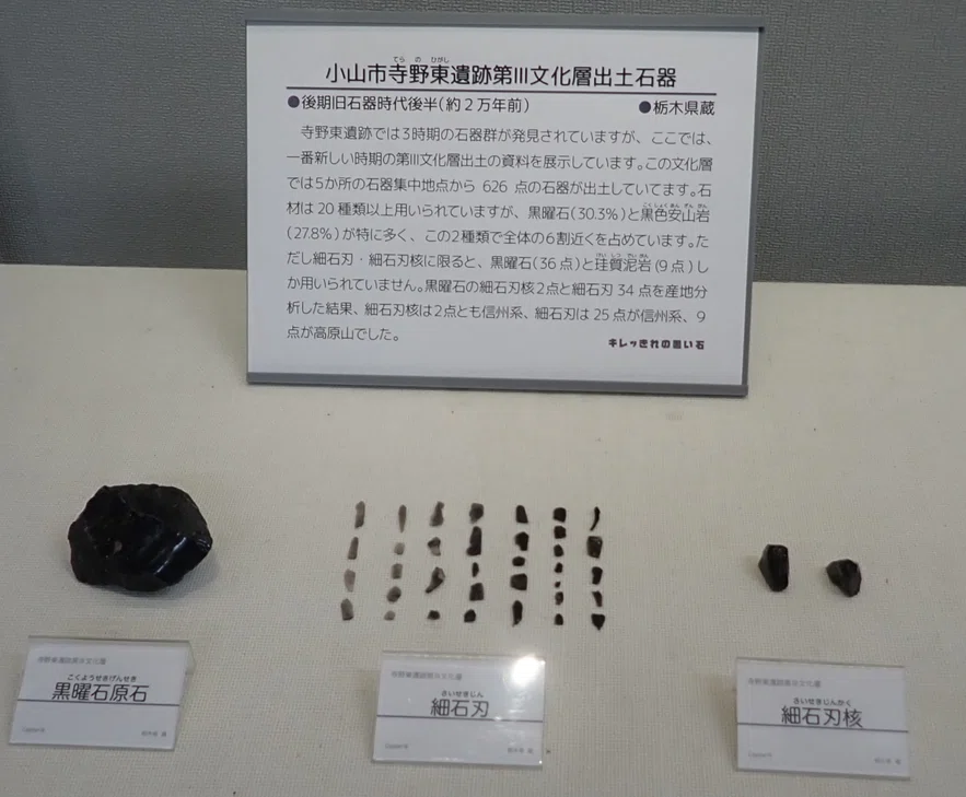 資料 ❑ 石器 サンプル セット 370s 黒曜石　❒ 模写 とちぎの黒曜石」展｜マンガン