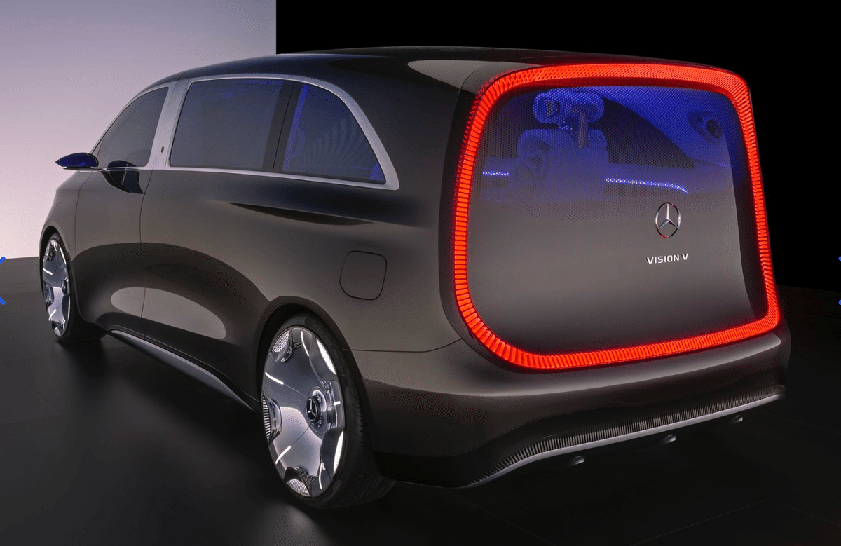 メルセデス・ベンツが発表した未来型電気自動車「VISION V」の