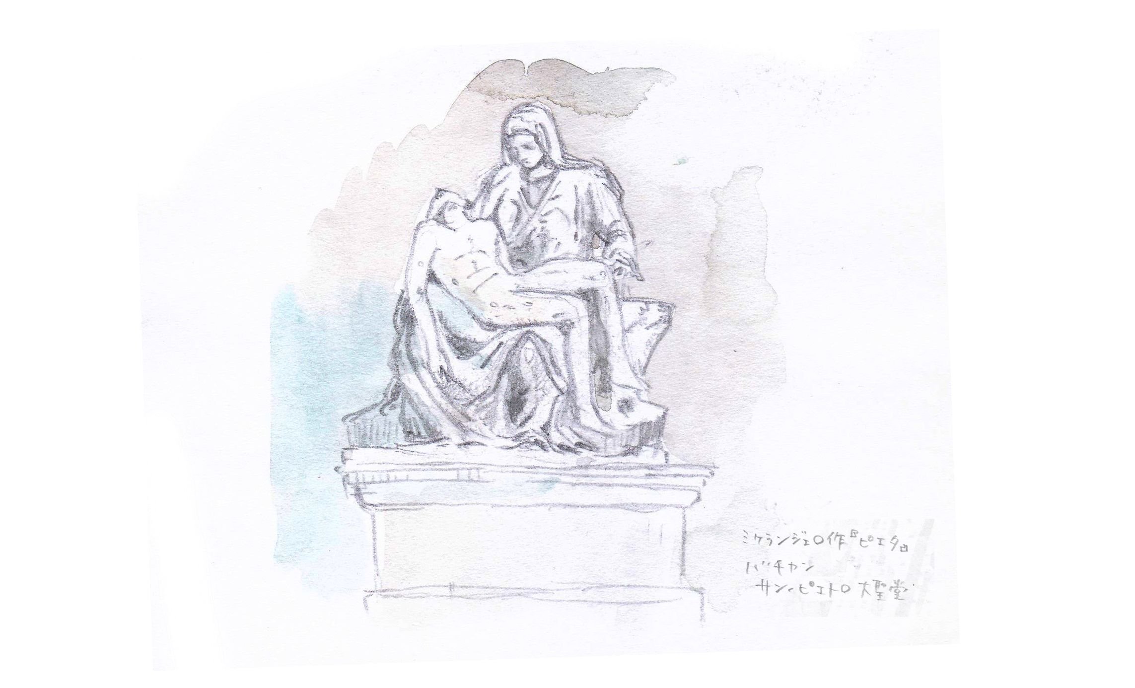 古い旅の絵」#42 イタリア ② （Italy ②）｜isoBe seisaku