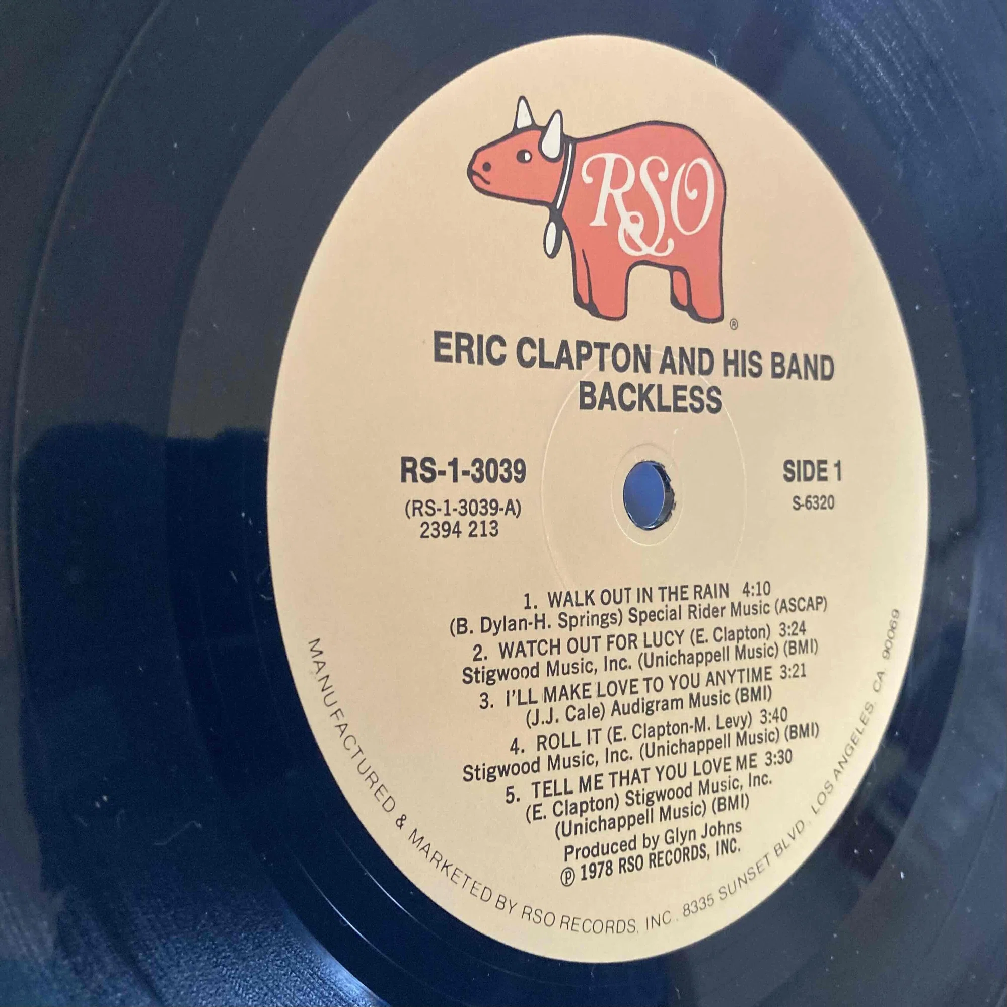 Eric Clapton [ Backless ] RSO-RS-1-3039｜naruru