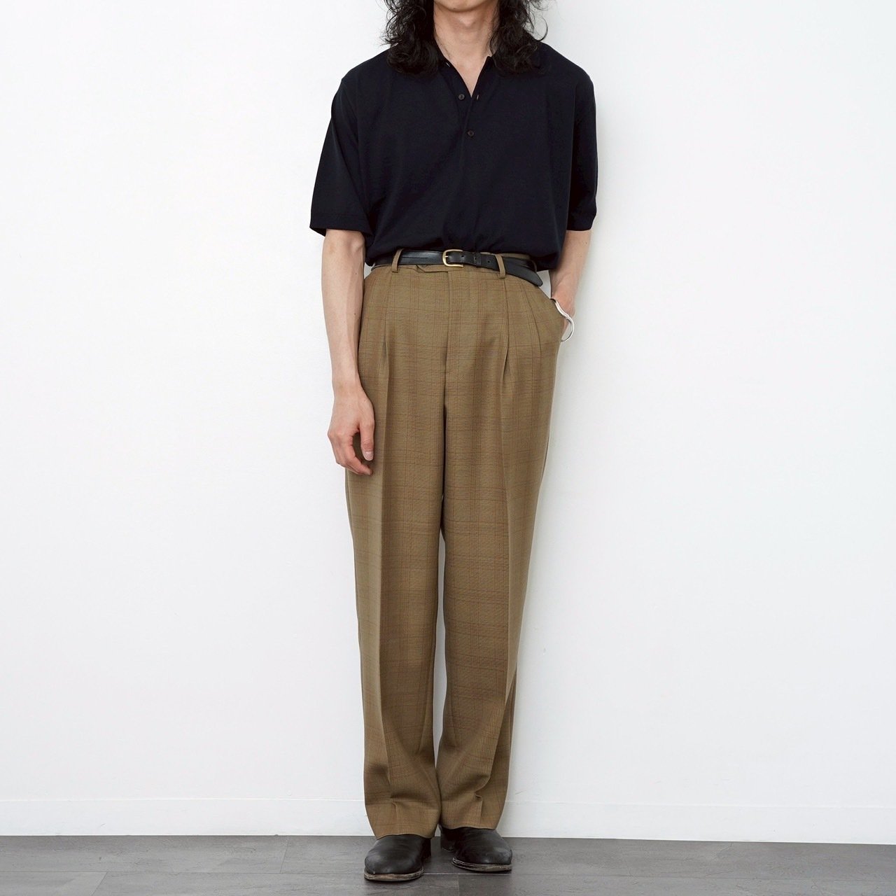 AURALEE スーパーハイゲージ コットン ニット ポロ AURALEE (オーラリー)Super High Gauze Cotton Knit POLO