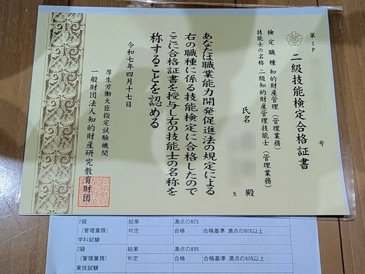 【資格の合格体験記】知的財産管理技能検定2級の合格報告｜shoheiさん｜社会人勉強コミュニティ｜社会人勉強コミュニティ・サークル｜東京自習会 