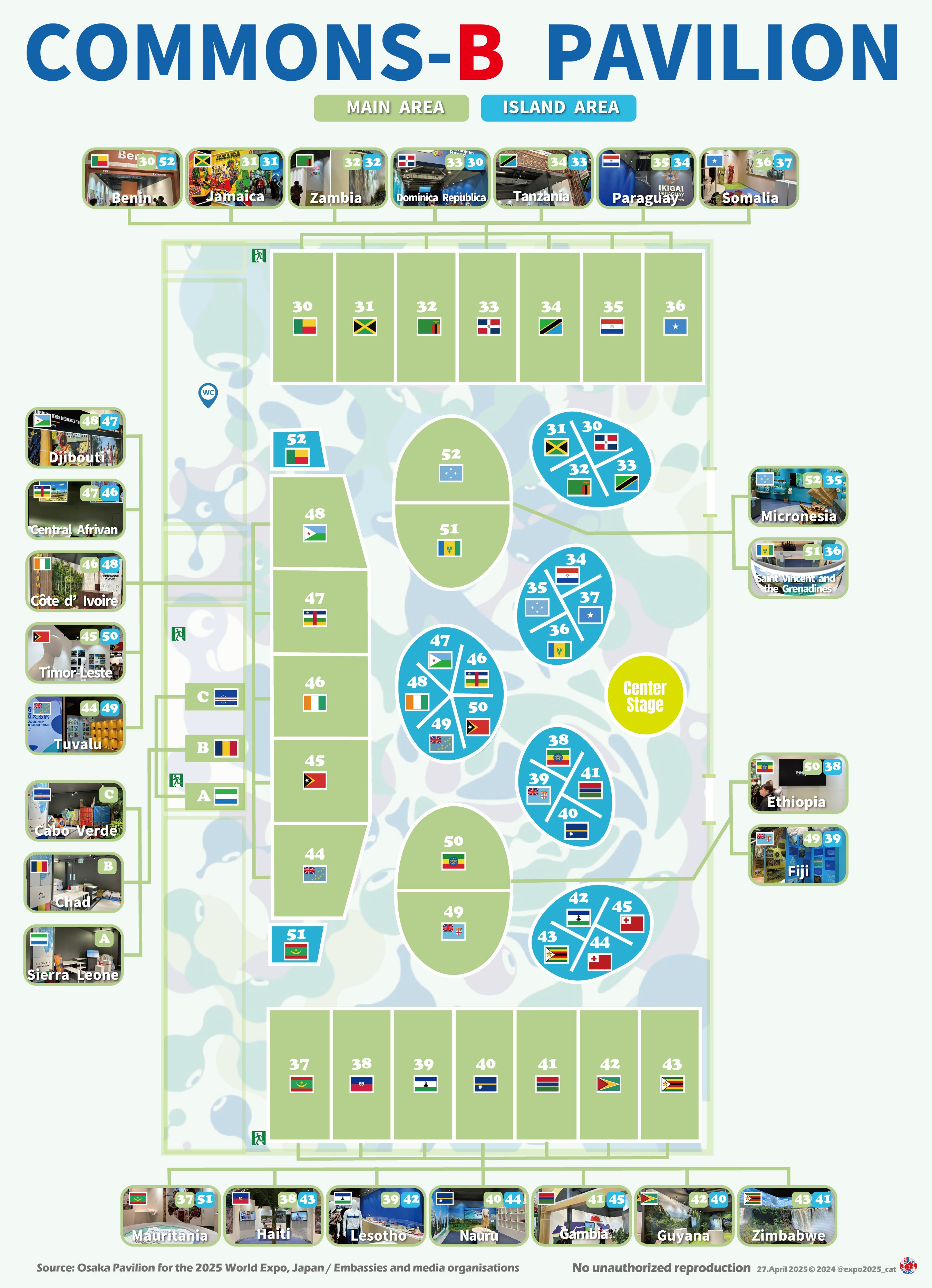 Official Participants' Pavilion MAP｜ EXPO_CAT