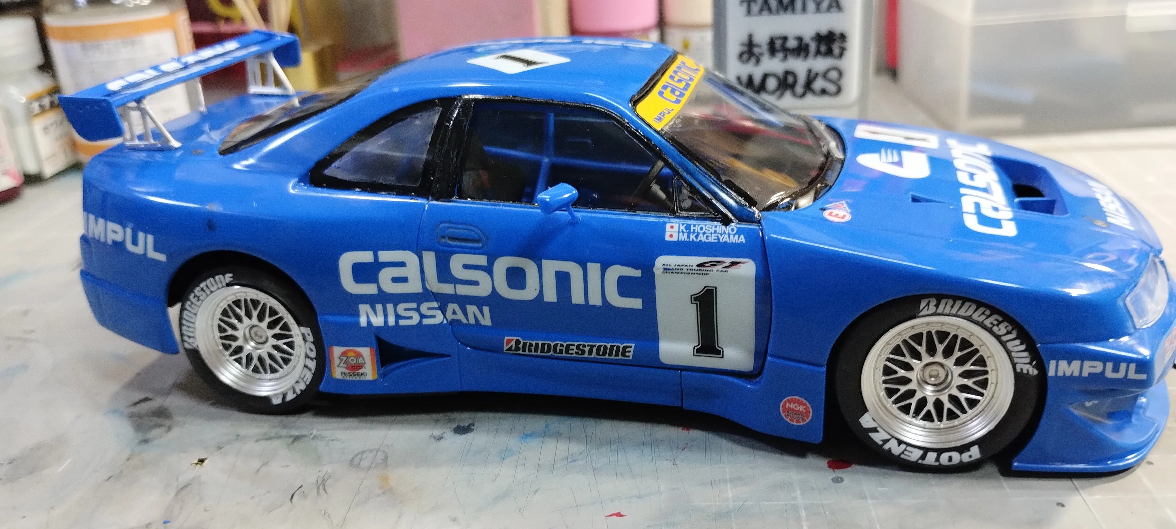 タミヤ】カルソニックスカイラインGT-R【模型】｜豚玉三等兵