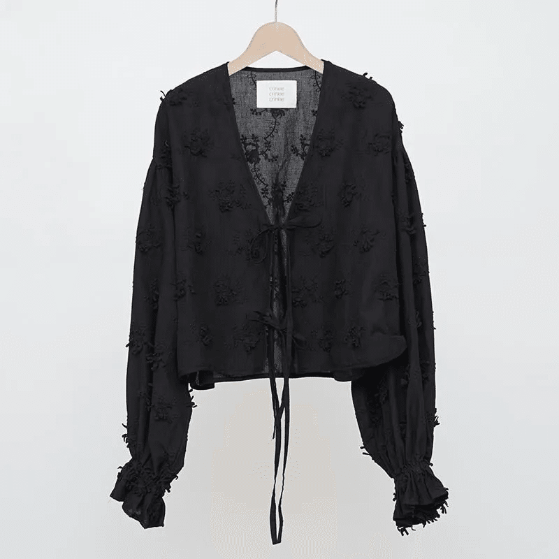 crinkle crinkle crinkle】25SSスタート3D embroidery bolero｜THIRTY