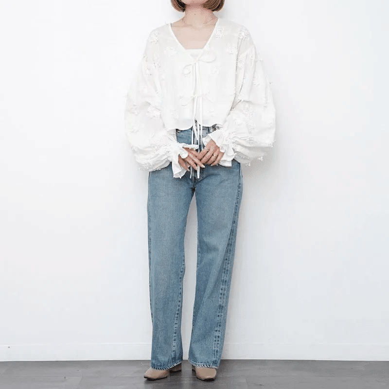 crinkle crinkle crinkle】25SSスタート3D embroidery bolero crinkle crinkle crinkle】25SSスタート3D embroidery bolero