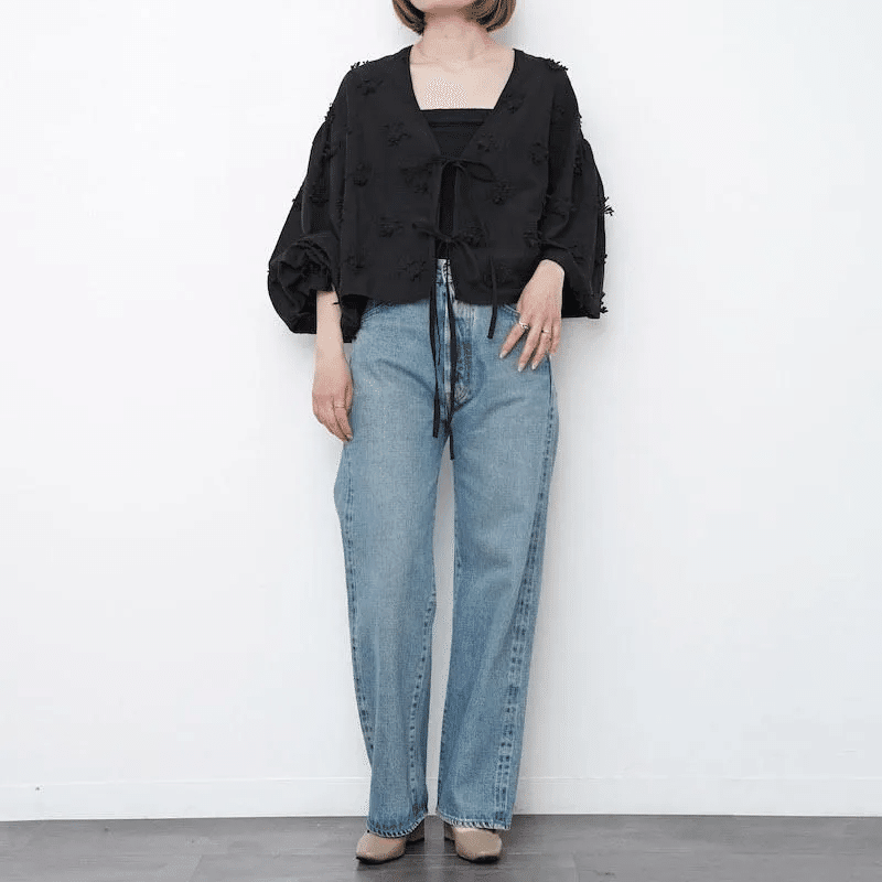 crinkle crinkle crinkle】25SSスタート3D embroidery bolero｜THIRTY