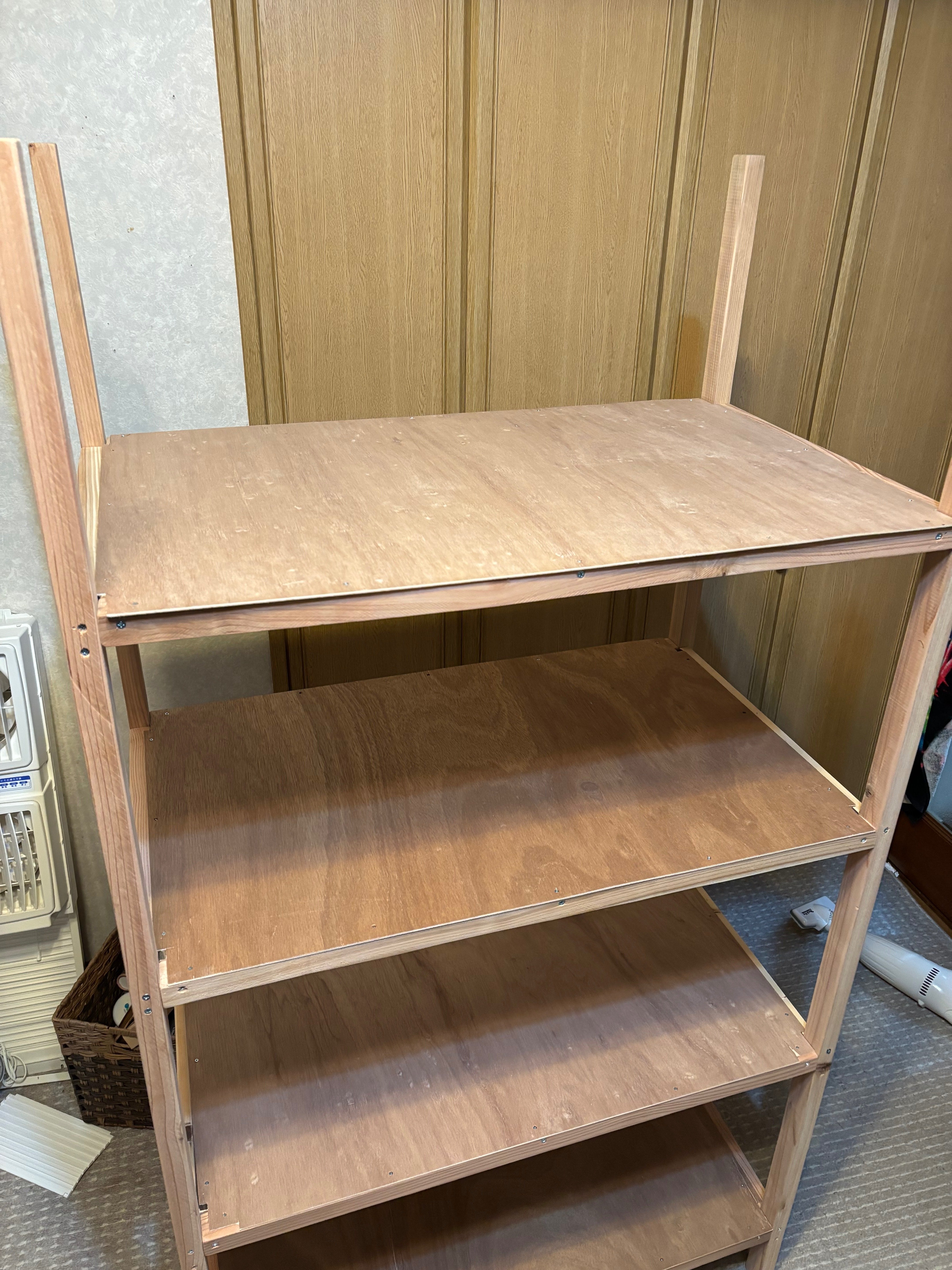 収納棚DIY｜まるいきもち