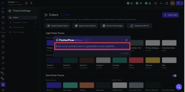 プロンプト一つで完成！FlutterFlowで簡単にテーマカラーを設定する方法｜まさひと