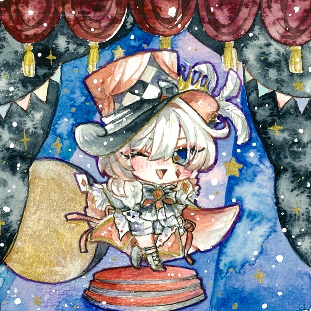 手描きイラスト オリジナル 創作 ドローイング クリスマス 天使