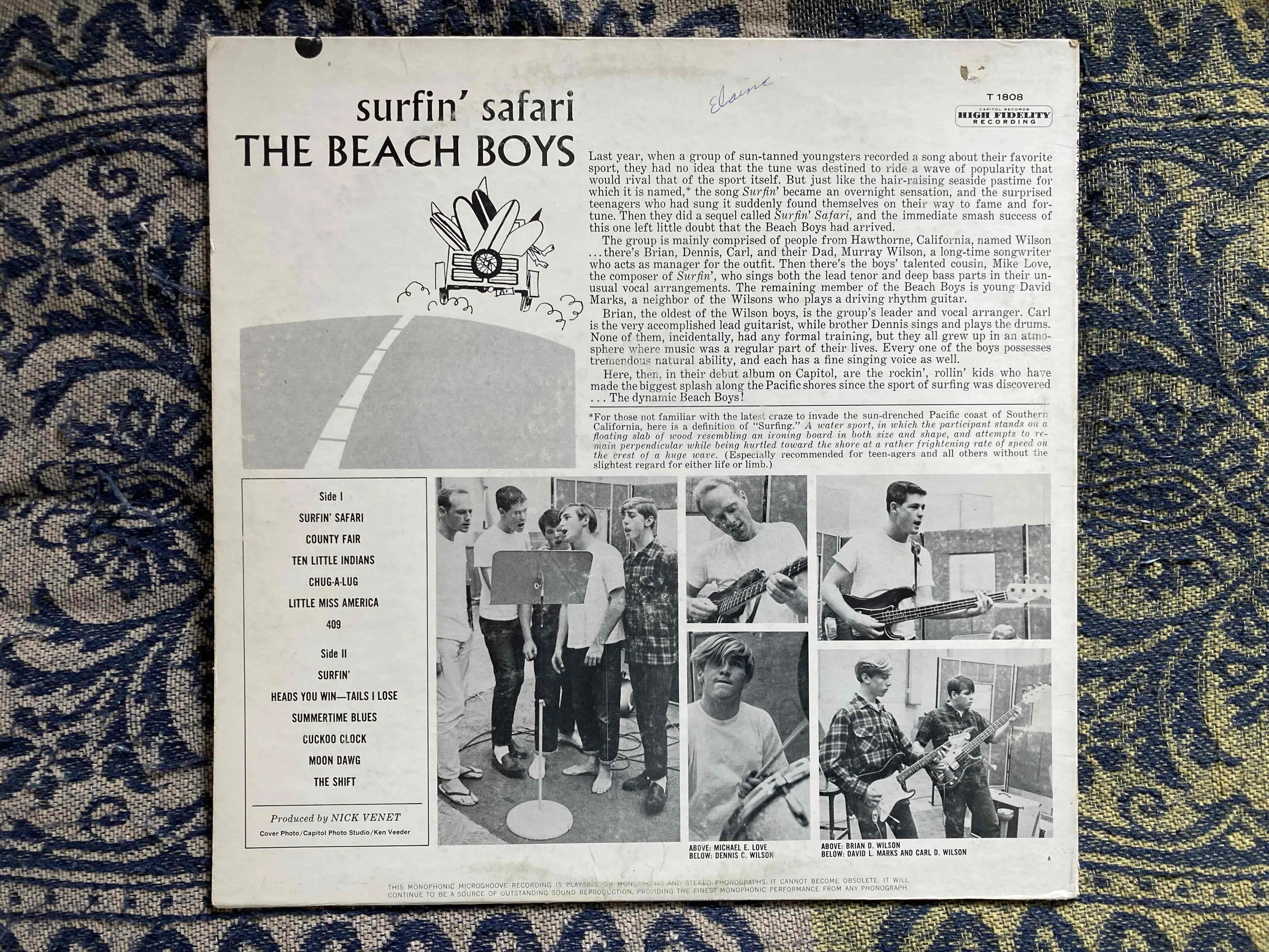 The Beach Boys [ Surfin' Safari ] Capitol T-1808｜naruru's Record