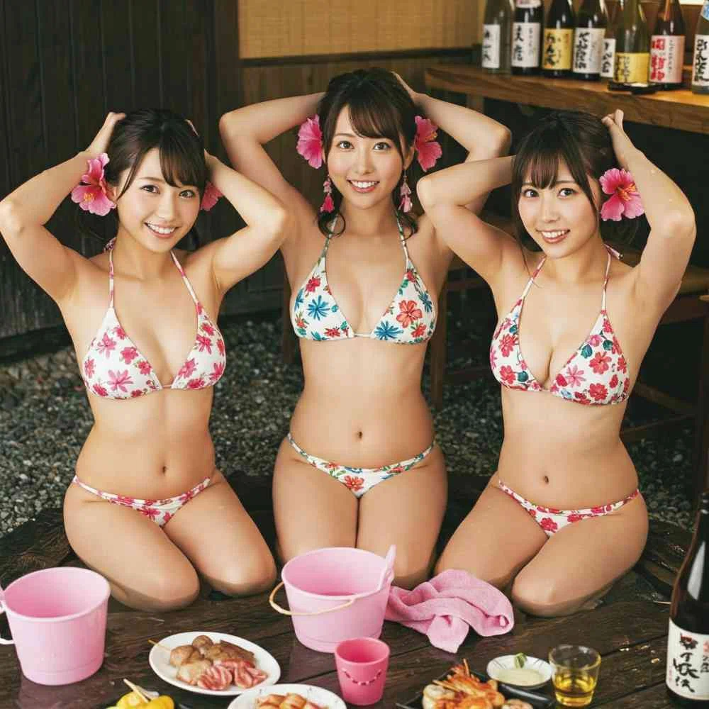 AIグラビア美女 居酒屋・街角 卓球美女A4版 21枚 AIグラビア美女