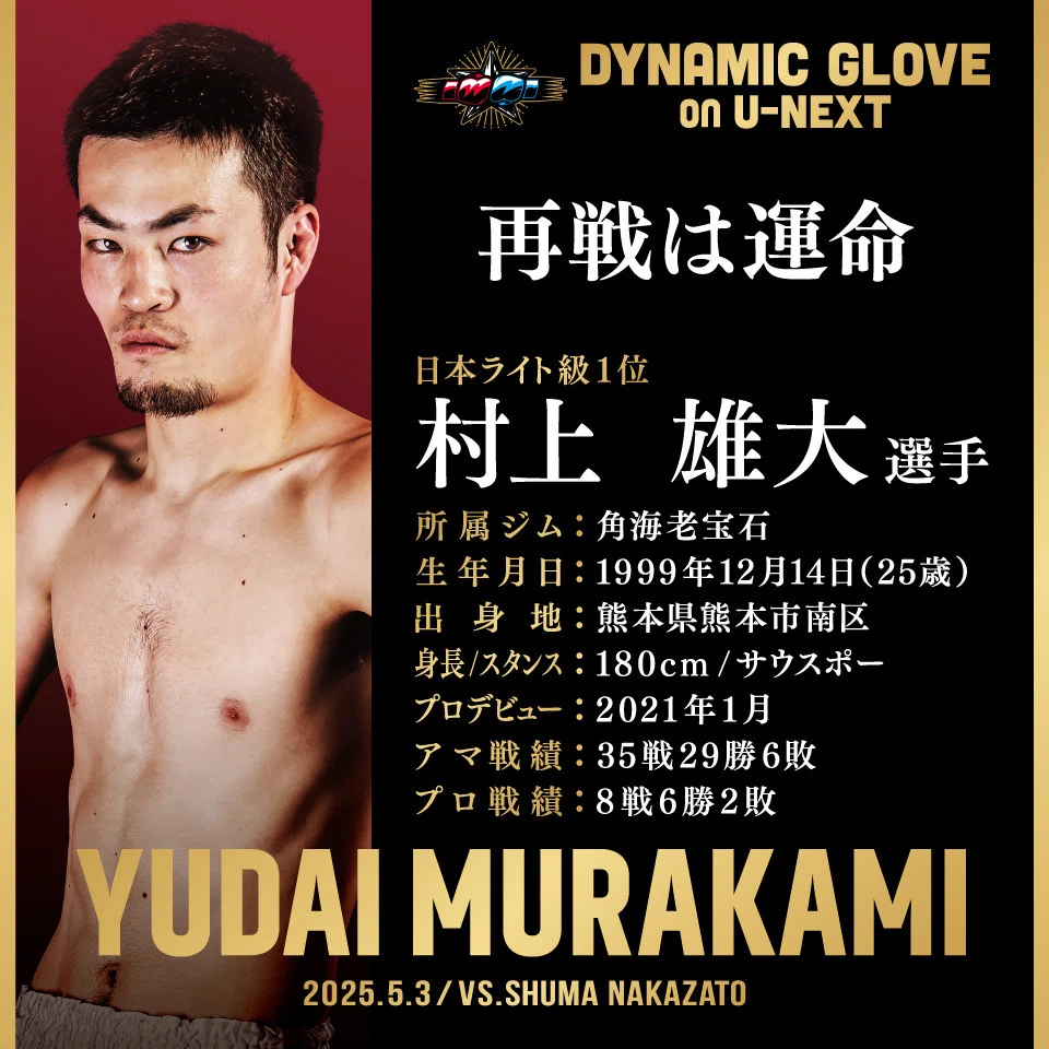 村上雄大 選手】「再戦は運命」悔しさを力に変えて。家族と挑む、成長 村上雄大 選手】「再戦は運命」悔しさを力に変えて。家族と挑む、成長